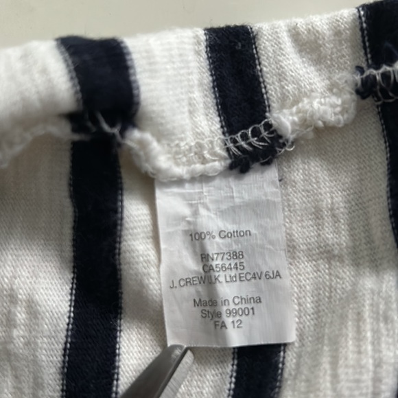 J. Crew Shawl-Collar Stripe Sweatshirt XS - Picture 10 of 10